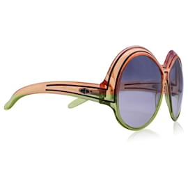 Dior-Christian Vintage Orange Red Mod. 2040 Oversize Sunglasses 130 mm-Orange