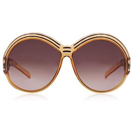 Dior-Christian Vintage Orange Brown 2040 Oversize Sunglasses 130 mm-Brown
