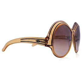 Dior-Christian Vintage Orange Brown 2040 Oversize Sunglasses 130 mm-Brown
