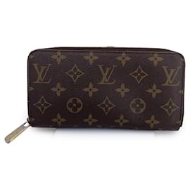 Louis Vuitton-Monogram Canvas Zippy Long Wallet Fuchsia M41895-Brown