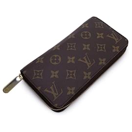 Louis Vuitton-Monogram Canvas Zippy Long Wallet Fuchsia M41895-Brown