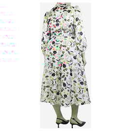 Autre Marque-Multicolour floral belted midi dress - size-Multiple colors