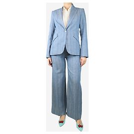 L'Agence Completo due pezzi a righe blu - taglia UK 8 Blu