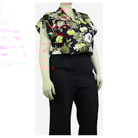 Dolce & Gabbana-Multi floral print silk top - size UK 12-Multiple colors