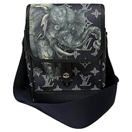 Louis Vuitton-Bolsa de Ombro Savannah BB Monograma Louis Vuitton-Azul marinho