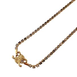 Céline-CELINE Sparkle Triomphe Necklace-Golden