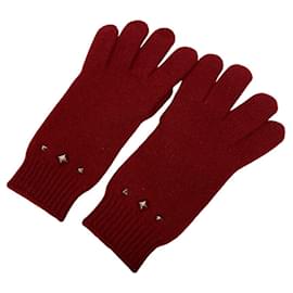 Hermès-Hermes Darling Stud Gloves in Red-Red