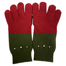 Hermès-Hermes Darling Stud Gloves in Red-Red