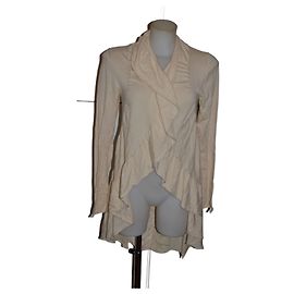 Cárdigan Twin Set de algodón beige Beige