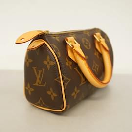 Louis Vuitton-Bolsa Mini Speedy Monograma Louis Vuitton-Marrom