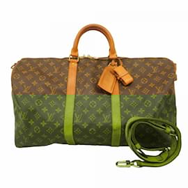 Louis Vuitton-Louis Vuitton Monogram Keepall Bandoulière 50-Marrom