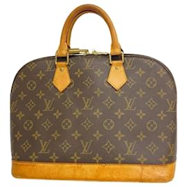 Louis Vuitton-Bolsa de mão Alma Monogram Louis Vuitton-Marrom