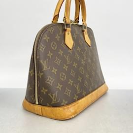 Louis Vuitton-Bolsa de mão Alma Monogram Louis Vuitton-Marrom