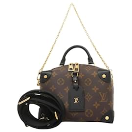 Louis Vuitton-Bolsa de Ombro Monogram Petite Mal Souple Louis Vuitton-Marrom,Preto