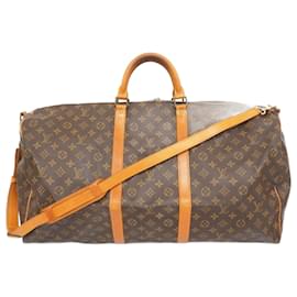 Louis Vuitton-Louis Vuitton Monogram Keepall Bandouliere 60-Marrom