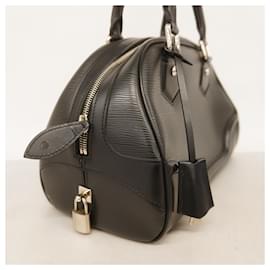 Louis Vuitton-Bolsa Louis Vuitton Epi Bowling Montaigne PM-Preto