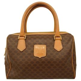 Céline-Celine Macadam Brown Handbag-Brown