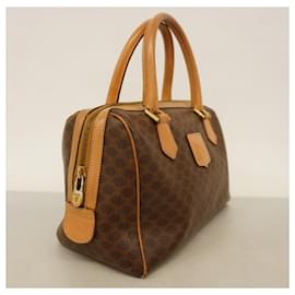 Céline-Celine Macadam Brown Handbag-Brown