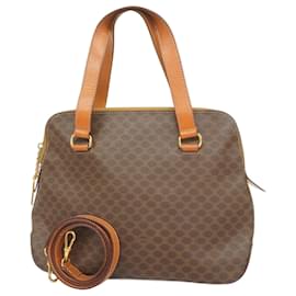 Céline-Celine Macadam Brown Handbag-Brown