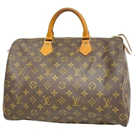Louis Vuitton-Bolsa Louis Vuitton Monogram Speedy 35-Marrom
