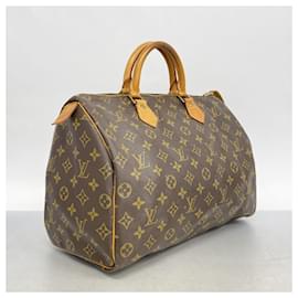 Louis Vuitton-Bolsa Louis Vuitton Monogram Speedy 35-Marrom