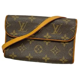 Louis Vuitton-Pochete Florentine Fanny Pack Monograma Louis Vuitton-Marrom