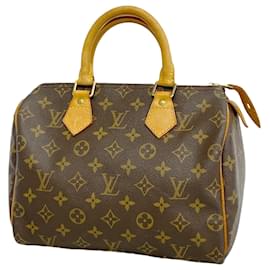 Louis Vuitton-Bolsa Louis Vuitton Monogram Speedy 25-Marrom
