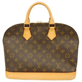 Louis Vuitton-Bolsa de mão Alma Monogram Louis Vuitton-Marrom