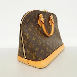 Louis Vuitton-Bolsa de mão Alma Monogram Louis Vuitton-Marrom