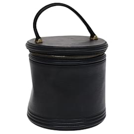 Louis Vuitton-LOUIS VUITTON Bolsa de Mão Epi Cannes Preta M48032 LV Auth bs23682-Preto