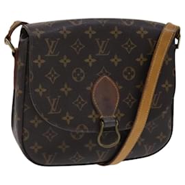 Louis Vuitton-LOUIS VUITTON Monogram Saint Cloud GM Bolsa de Ombro M51242 LV Auth hk2296-Monograma