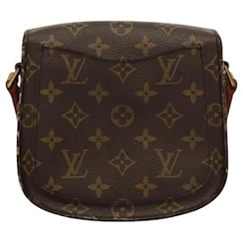 Louis Vuitton-LOUIS VUITTON Monogram Saint Cloud PM Bolsa de Ombro M51244 LV Auth MY439-Monograma