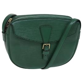 Louis Vuitton-LOUIS VUITTON Epi Jeune Fille MM Bolsa de Ombro Verde M52154 LV Auth EC877-Verde