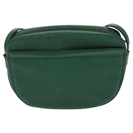 Louis Vuitton-LOUIS VUITTON Epi Jeune Fille MM Bolsa de Ombro Verde M52154 LV Auth EC877-Verde