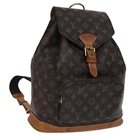Louis Vuitton-LOUIS VUITTON Monogram Montsouris GM Backpack M51135 LV Auth EC875-Monogram