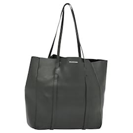 Balenciaga-Sac fourre-tout en cuir gris BALENCIAGA 475199 Auth bs24107-Marron