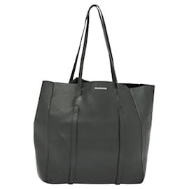 Balenciaga-BALENCIAGA Tote Bag Leather Gray 475199 Auth bs24107-Brown