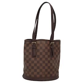 Louis Vuitton-LOUIS VUITTON Bolsa de Ombro Damier Ebene Marais N42240 LV Auth BA952-Outro