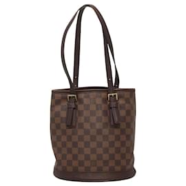 Louis Vuitton-LOUIS VUITTON Bolsa de Ombro Damier Ebene Marais N42240 LV Auth BA952-Outro