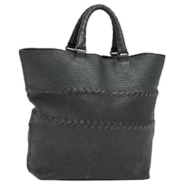 Autre Marque-BOTTEGA VENETA Tote Bag Leather Gray 222336 Auth fm4480-Brown