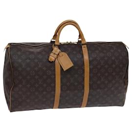Louis Vuitton-LOUIS VUITTON Monogram Keepall 60 Bolsa Boston M41422 LV Auth MY160-Monograma