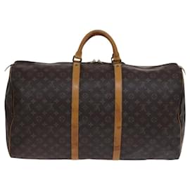 Louis Vuitton-LOUIS VUITTON Monogram Keepall 60 Bolsa Boston M41422 LV Auth MY160-Monograma