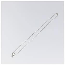 Autre Marque-TIFFANY&Co. Loving Heart Necklace Ag925 Silver Auth MY242-Silvery