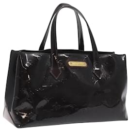 Louis Vuitton-LOUIS VUITTON Bolsa de Mão Monogram Vernis Wilshire PM Amarante M93641 Auth BD1867-Bordeaux