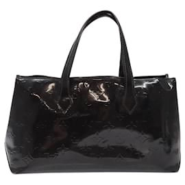 Louis Vuitton-LOUIS VUITTON Bolsa de Mão Monogram Vernis Wilshire PM Amarante M93641 Auth BD1867-Bordeaux