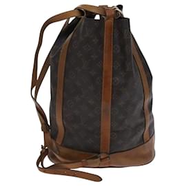 Louis Vuitton-LOUIS VUITTON Monogram Randonnee GM Bolsa de Ombro M42244 LV Auth EC629-Monograma
