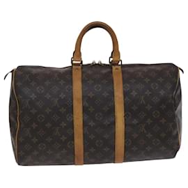 Louis Vuitton-LOUIS VUITTON Monogram Keepall 45 Bolsa Boston M41428 LV Auth ep7928-Monograma