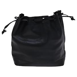 Autre Marque-BOTTEGA VENETA Shoulder Bag Leather Black Auth bs23701-Black