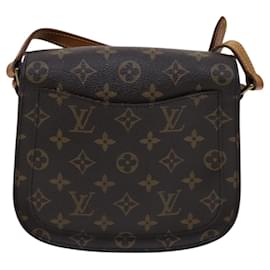 Louis Vuitton-LOUIS VUITTON Monogram Saint Cloud MM Bolsa de Ombro M51243 LV Auth MY232-Monograma