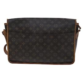 Louis Vuitton-LOUIS VUITTON Monogram Gibeciere GM Bolsa de Ombro M42246 LV Auth hk2307-Monograma